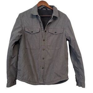 The North Face Gray Heavy Sherpa Lined Campshire Shirt Jacket